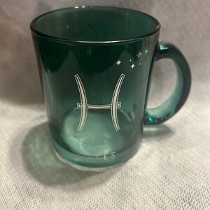 Teal Pisces Zodiac Mug